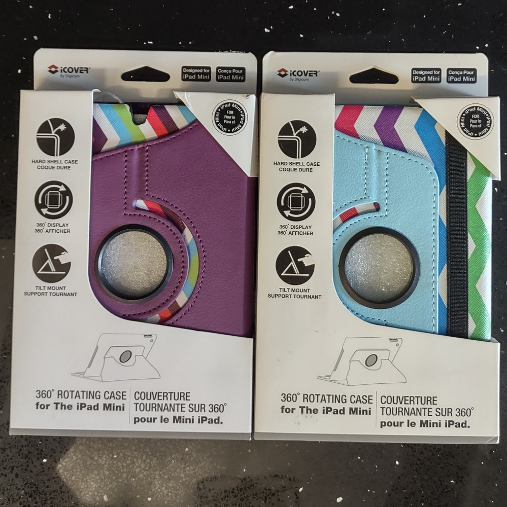 2/$35 Two BNIP iCover 360 iPad Mini cases